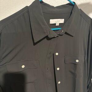 LOFT Women’s Grey Shirt Large